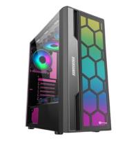PERFORMAX OASIS ARGB 4xFan 650W SİYAH TEMP. CAM ATX KASA - 1